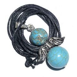 Guardian Angel Sinkiang Turquoise Pendant